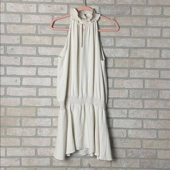 Amanda Uprichard White Kimmie High Neck Halter Dress - Picture 4 of 10